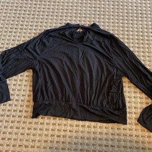 Black long sleeved blouse